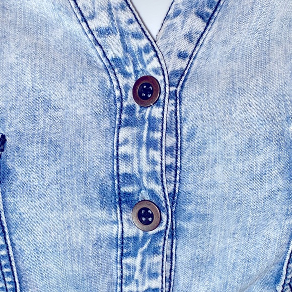 Celebrity Pink Jeans Stonewashed Denim Midi Dress - Picture 10 of 12